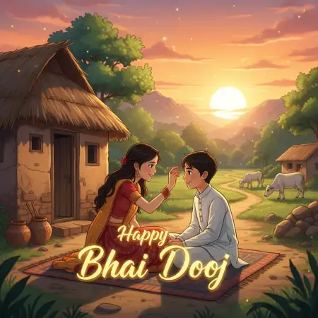 Beautiful Happy Bhai Dooj 2025 Wishes In Poetic Style - Free Happy Bhai Dooj 2025 Wishes Download