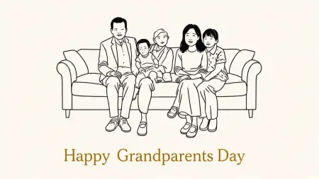 Beautiful Happy Grandparents Day Handmade Greeting Ideas - Free Happy Grandparents Day Download
