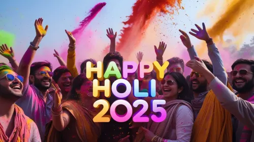 beautiful happy holi 2025 greeting card design ideas