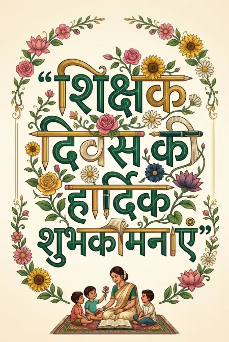 Beautiful Happy Teachers Day Images In Hindi - Free Teachers Day Wishes In Hindi Download