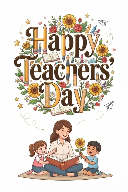Free Beautiful Happy Teachers Day Wishes Image Download