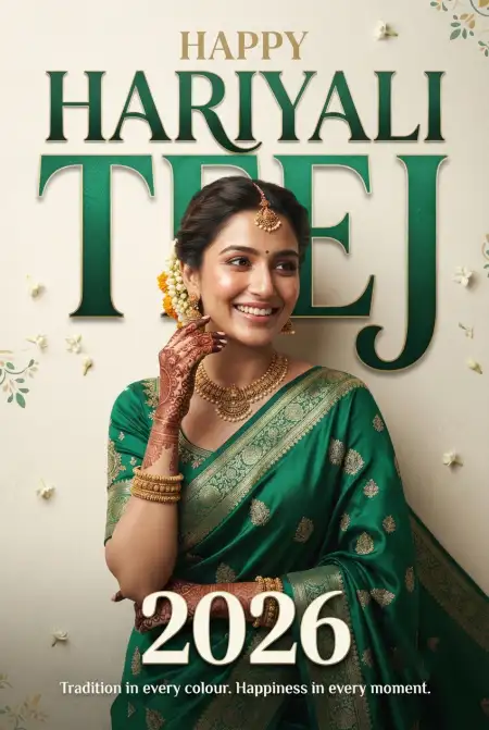 beautiful hariyali teej 2026 images - Happy Hariyali Teej 2026