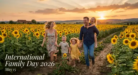 Free Beautiful International Family Day 2026 Wishes Image Download