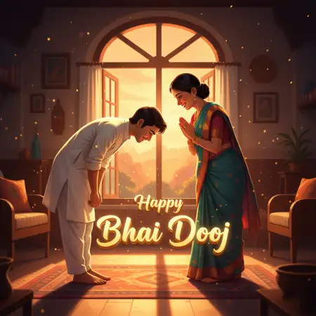 Beautiful Lines For Happy Bhai Dooj 2025 Wishes In English - Free Happy Bhai Dooj 2025 Wishes Download