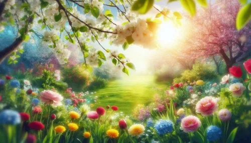 beautiful nature background with beautifull colorfull flower