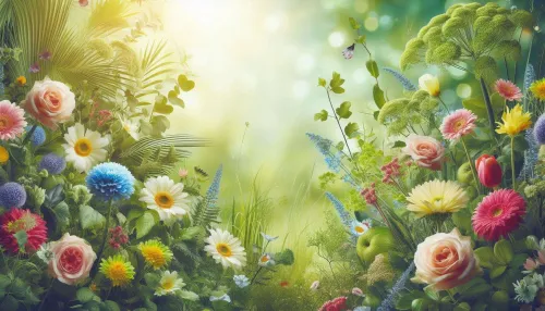 beautiful nature background with flower