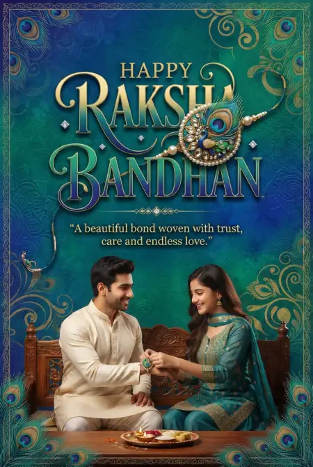 Beautiful Raksha Bandhan Greetings And Messages - Free Happy Raksha Bandhan Greetings Download