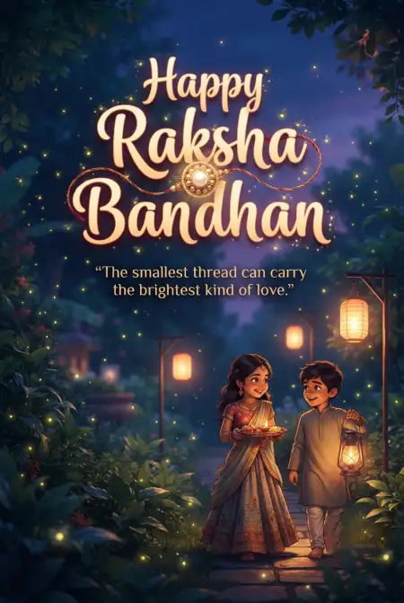 Beautiful Raksha Bandhan Wishes 2026 - Free Happy Rakhi Wishes 2026 Download