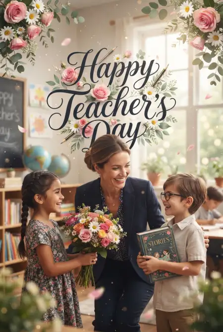 Beautiful Teachers Day Cards For Instagram Post - Free Card Download