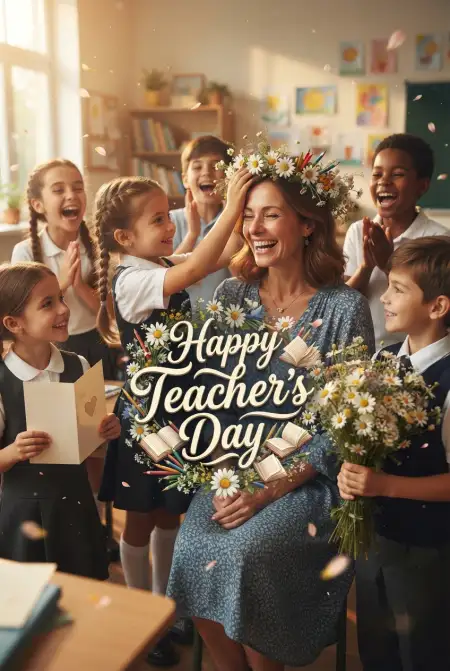 Beautiful Teachers Day Cards For Whatsapp - Free Card Download