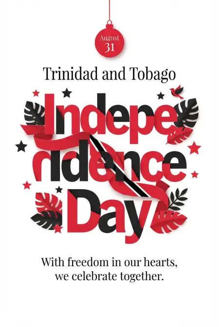 Beautiful Trinidad And Tobago Independence Day Wishes 2026 - Free Trinidad And Tobago Independence Day 2026 Download