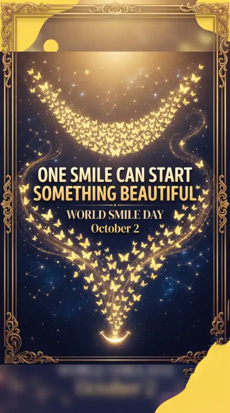 beautiful world smile day wishes 2026 - World Smile Day 2026