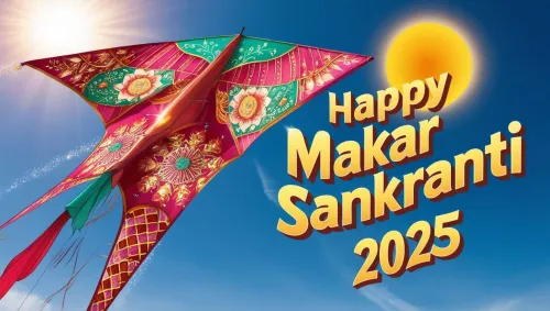 beautifully designed happy makar sankranti wishes 2025 wallpapers