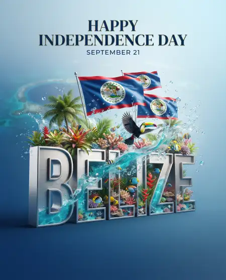 belize independence day 2026 graphic design - Belize Independence Day 2026