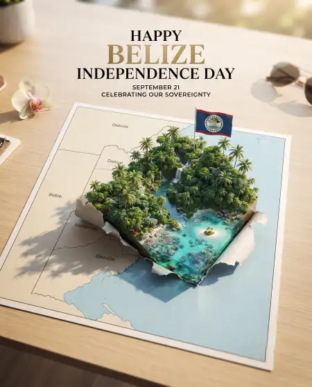 belize independence day 2026 invitation template - Belize Independence Day 2026