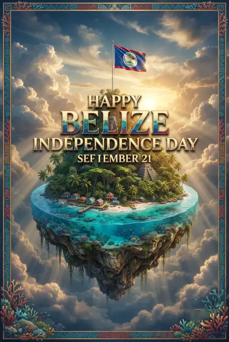 belize independence day 2026 post design - Belize Independence Day 2026