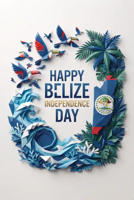 belize independence day badge design - Belize Independence Day Banner Design