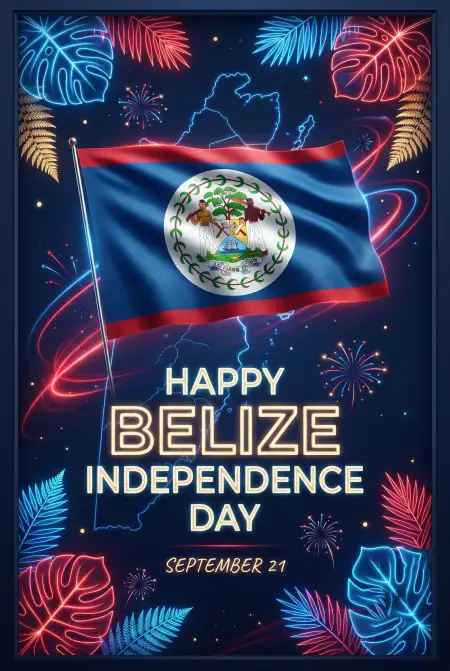 belize independence day facebook profile frame