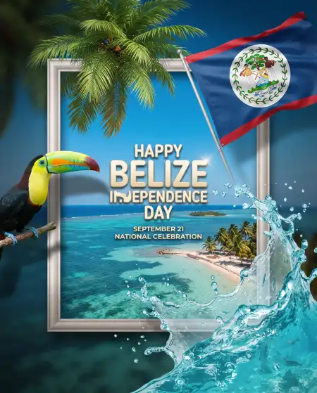 belize independence day flyer design - Belize Independence Day Banner Design