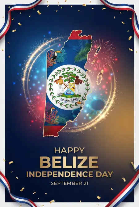 belize independence day greeting card 2026 - Belize Independence Day 2026