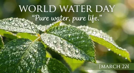 Benefits Of Saving Water At Home - Free World Water Day Download