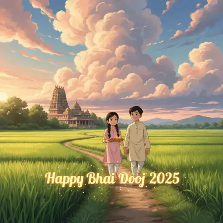 Best Bhai Dooj 2025 Greetings For Siblings - Free Happy Bhai Dooj 2025 Wishes Download