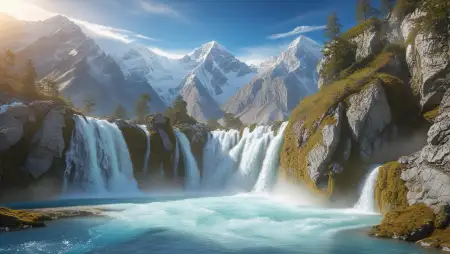 Best Free Waterfall Background PNG Site - Free Related Background Image