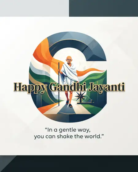 best gandhi jayanti wishes with quotes 2026 - Gandhi Jayanti Wishes 2026 Vector