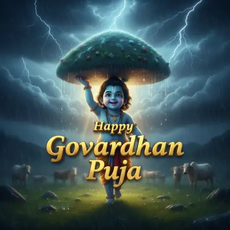 Best Govardhan Puja Wishes For Facebook And Instagram Post - Free Happy Govardhan Puja Download