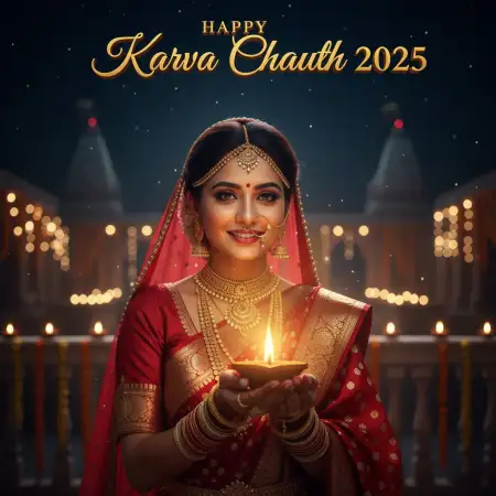 Best Happy Karva Chauth 2025 Messages For Wife - Free Happy Karva Chauth Download