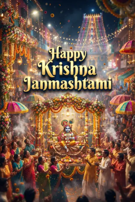 Best Happy Krishna Janmashtami Greetings And Wishes For Everyone - Free Happy Krishna Janmashtami Greetings Download