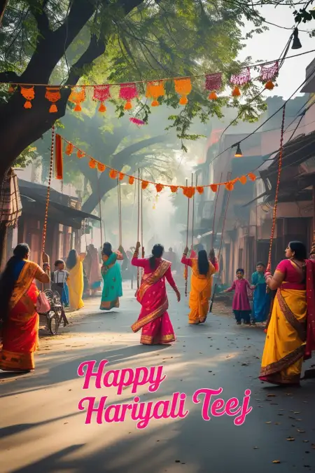 Best Hindi Greetings For Hariyali Teej - Free Happy Hariyali Teej Download