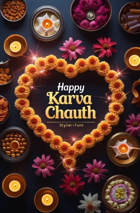 Free Best Karva Chauth Message For Wife To Share On Social Media PNG Image Download