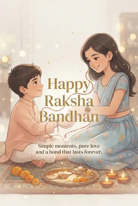 Free Best Rakhi Quotes For Brother And Sister Children Image Download