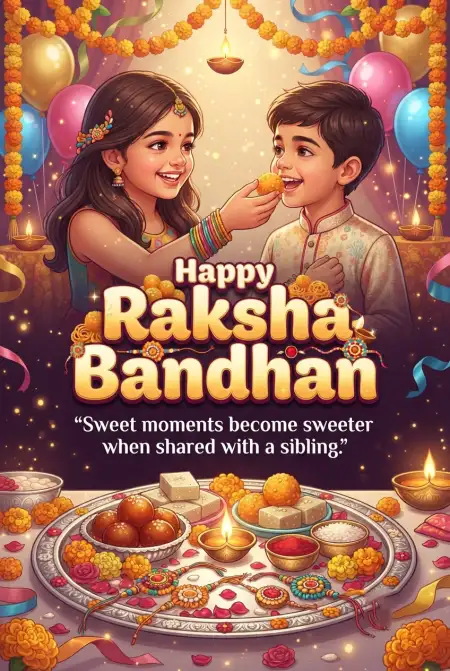 Best Sibling Love Wishes For Raksha Bandhan 2026 - Free Happy Raksha Bandhan Wishes 2026 Download