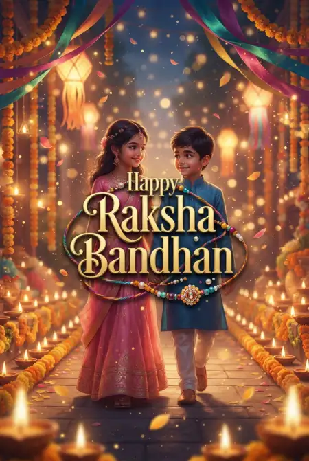 Free Best Sibling Love Wishes For Raksha Bandhan Image Download