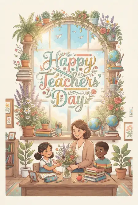 Free Best Teachers Day Greetings For Facebook And Instagram Image Download