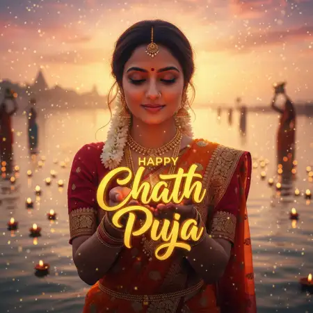 Free Best Wishes Happy Chhath Puja Greetings For Family Background Download