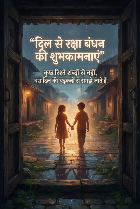 Free Bhai Behen Raksha Bandhan Quotes In Hindi Image Download