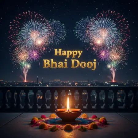 Bhai Dooj 2025 Happy Sister Brother Vector - Free Happy Bhai Dooj 2025 Download