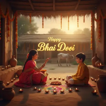 Bhai Dooj 2025 Pinterest Post Image - Free Happy Bhai Dooj 2025 Download