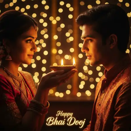 Bhai Dooj 2025 Quotes In English - Free Happy Bhai Dooj 2025 Download