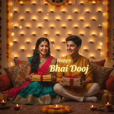 Bhai Dooj 2025 Quotes In Hindi - Free Happy Bhai Dooj 2025 Download
