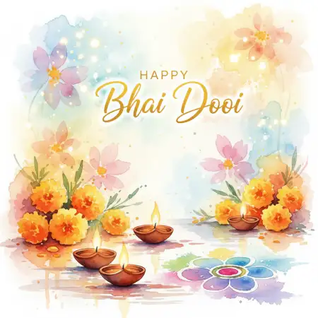 Bhai Dooj 2025 Vector Illustration - Free Happy Bhai Dooj 2025 Download