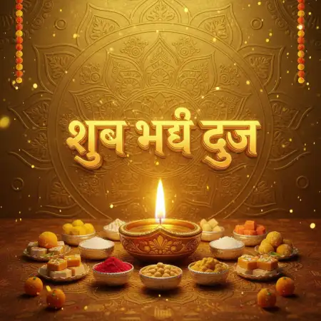 Bhai Dooj Wishes In Hindi For Brother - Free Bhai Dooj Download