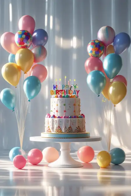 Birthday Background For Digital Invitation - Free Background Download