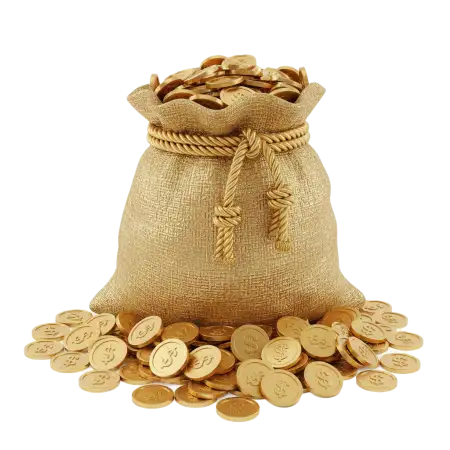 Free Bitcoin Money Bag Png PNG Image Download