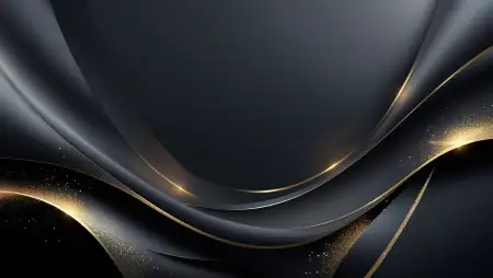 Black Gradient Background With Gold Typography - Free Related Black Gradient Background Image