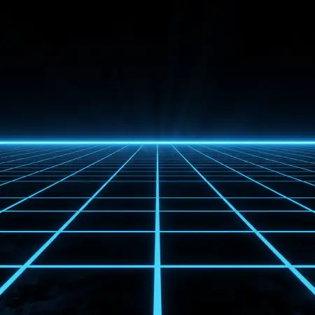 Free Black Youtube Thumbnail Background With Blue Neon Lines Background Download