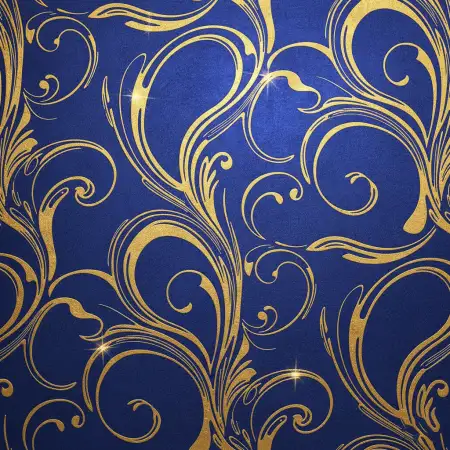 Free Blue And Gold Luxury Wallpaper Picture For Template Background Download
